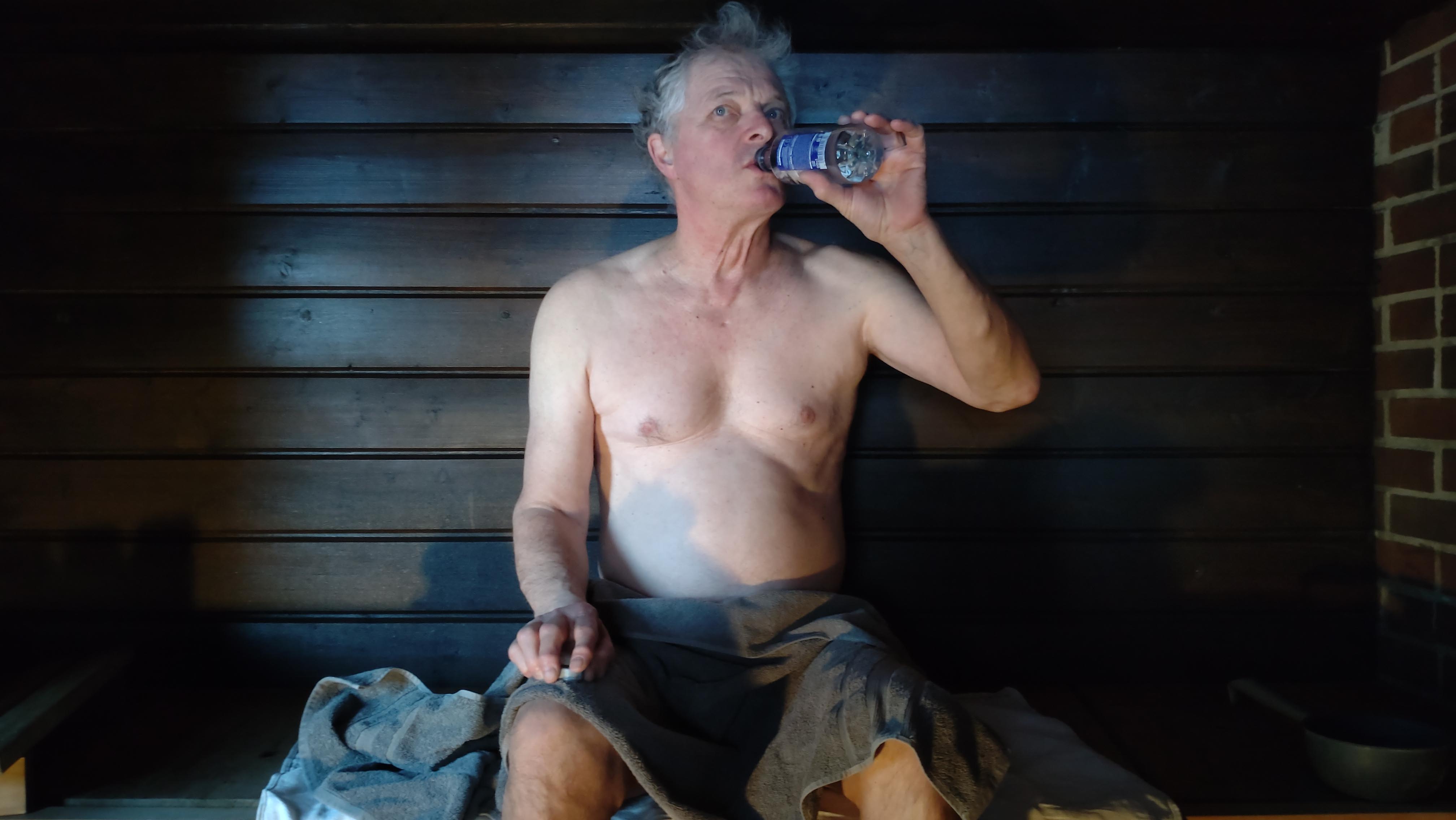 You can drink in a finnish sauna