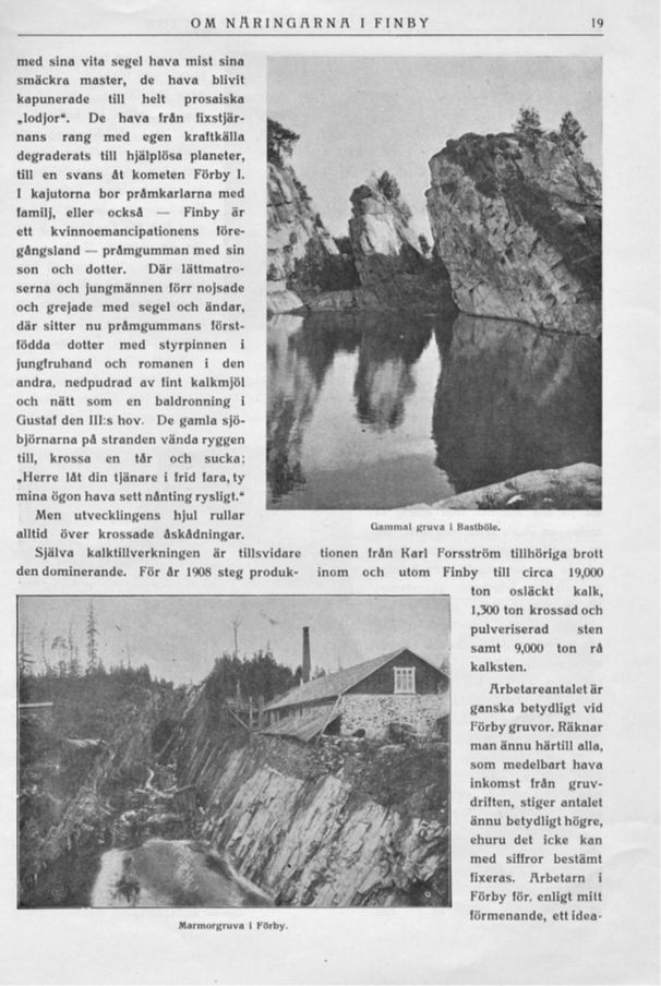 Finbyn elinkeinoista