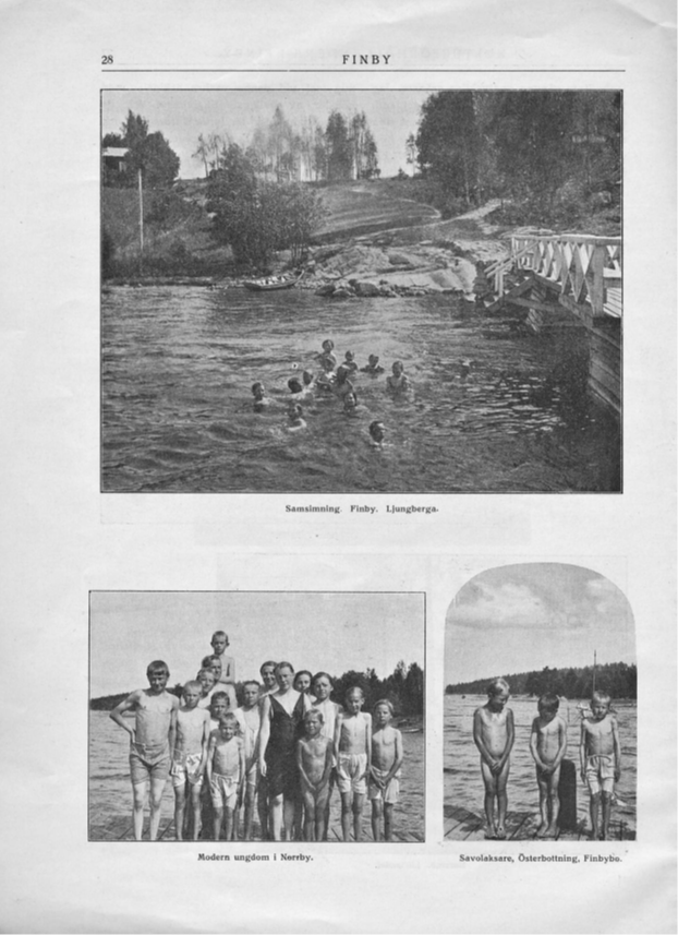 Norrbyläisiä nuoria Kanervalassa