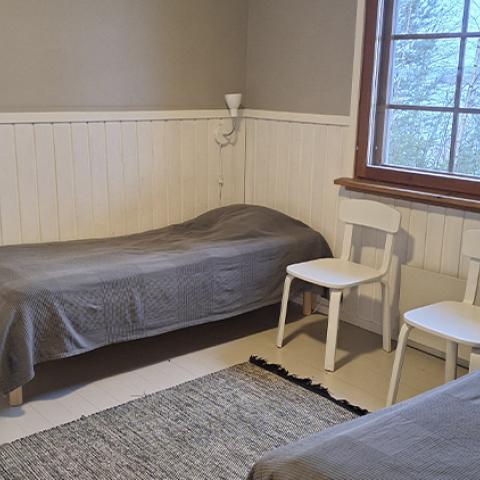 Näsinlinna das Ferienhaus im finnishen Ostsee-Archipel Schlafzimmer.