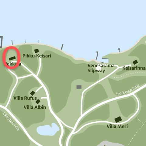 Merenrantamökin Pekkala sijainti kartalla