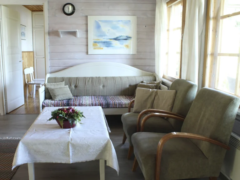Näsinlinna ist eine Villa in der Finnishen Ostsee-Archipel, Wohnzimmer