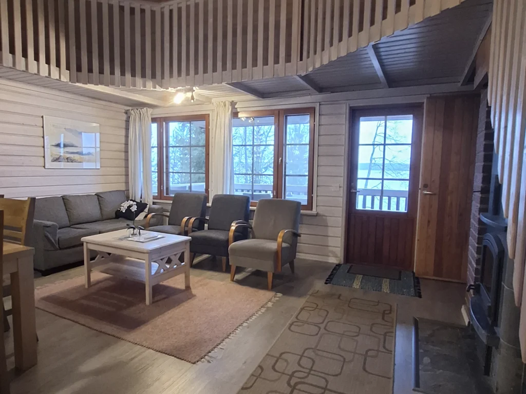 Näsinlinna ist eine Villa in der Ostsee-Archipel von Salo, Wohnzimmer