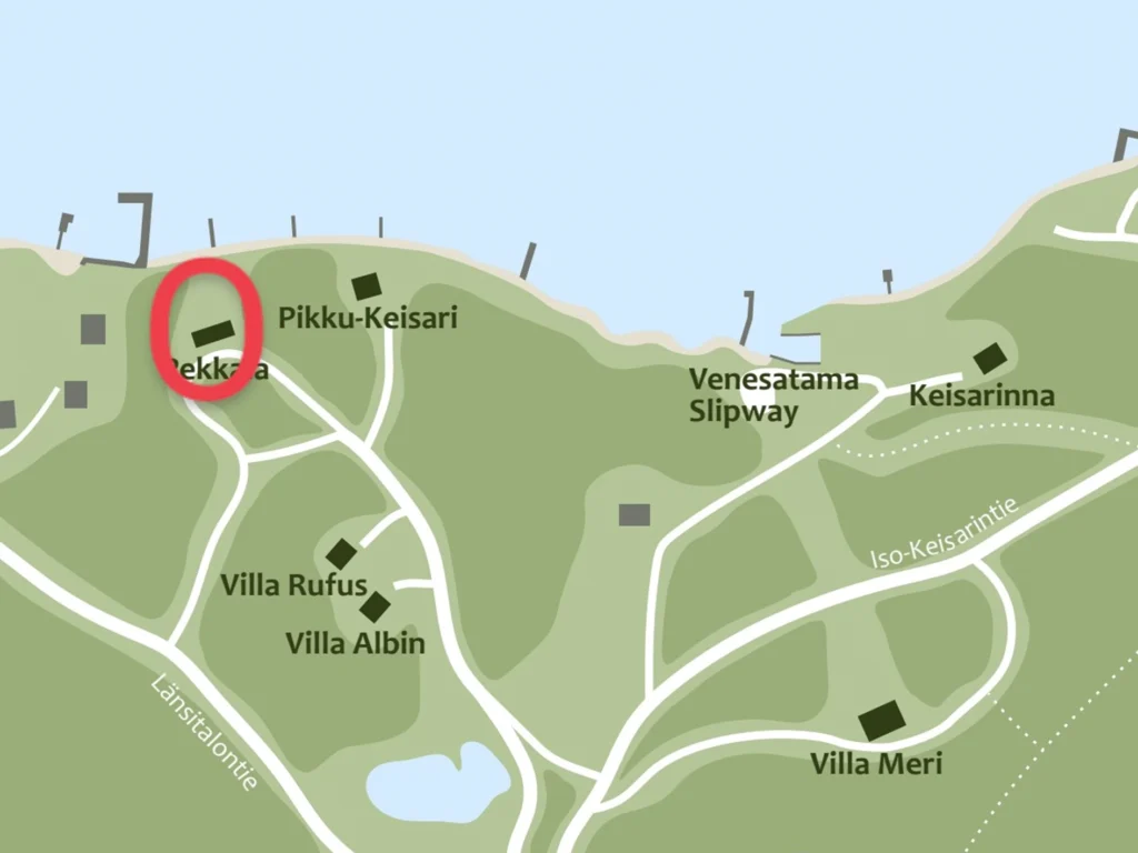 Pekkala sijaitsee Särkisalon Norrbyssä länsirannalla