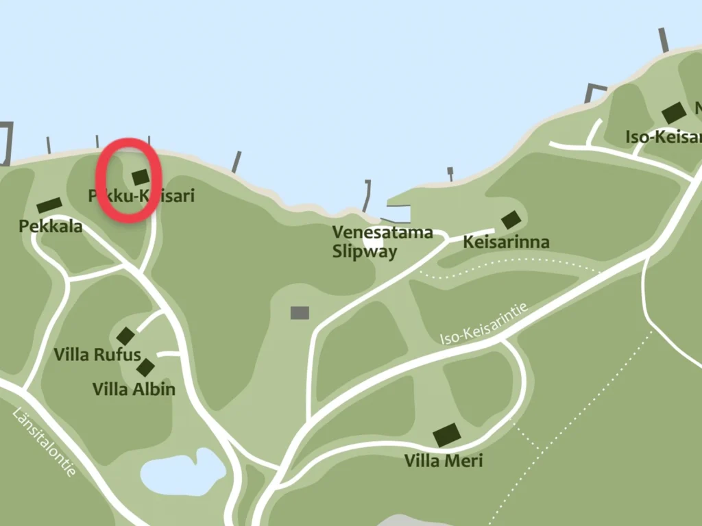 Vuokramökki Pikku-Keisari sijaitsee Särkisalon Norrbyssä Salon eteläisessä saaristossa, sijainti kartalla