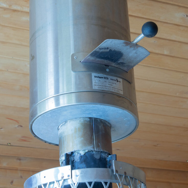 When heating the sauna, open the stove vents
